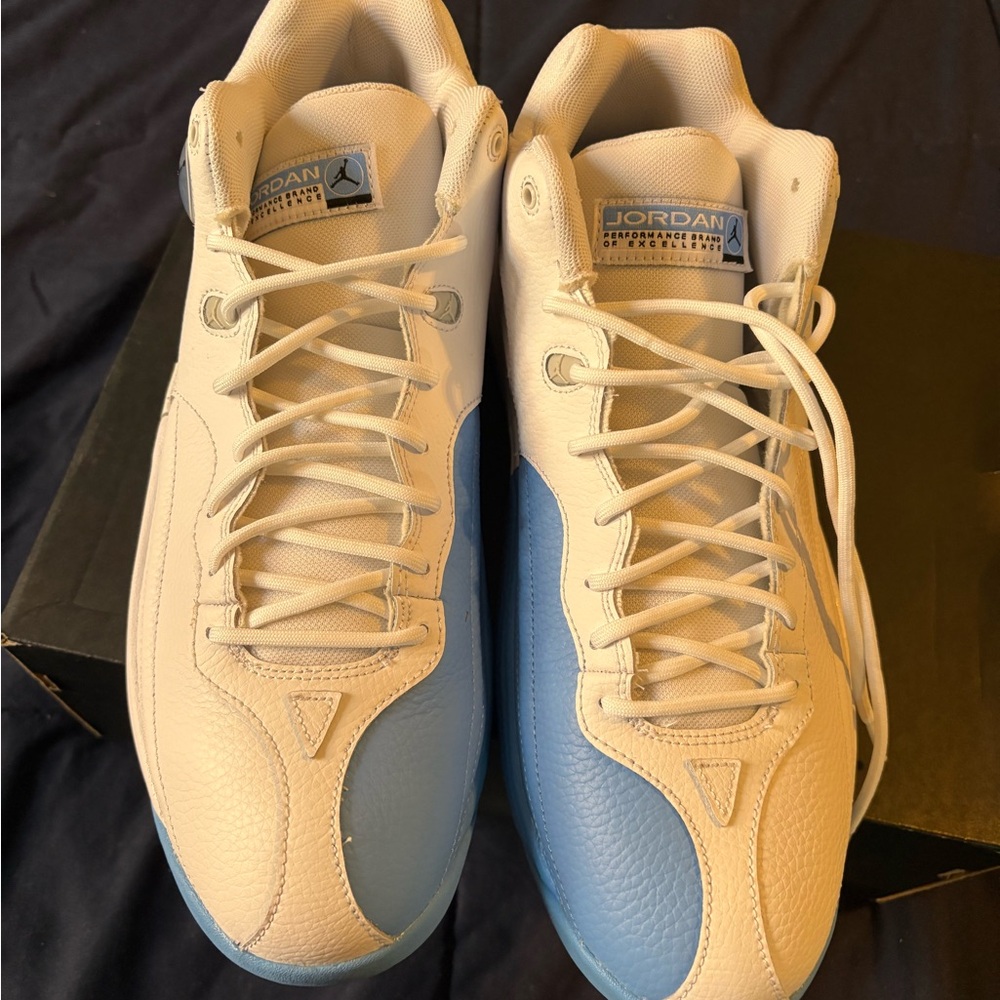 Jordan Sneakers in White and Blue size 11 - Picture 6 of 10